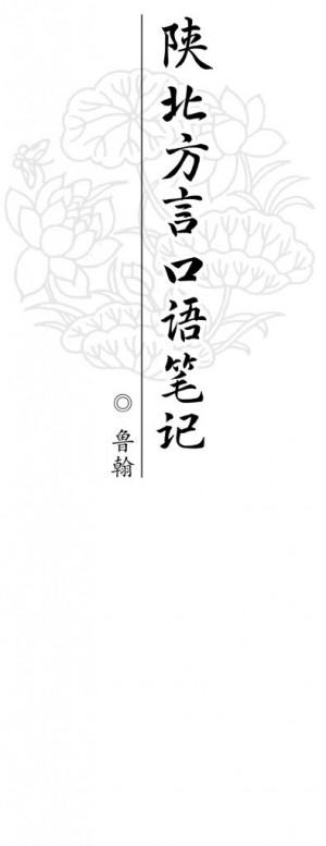 《陕北方言口语笔记》(第二十四辑）